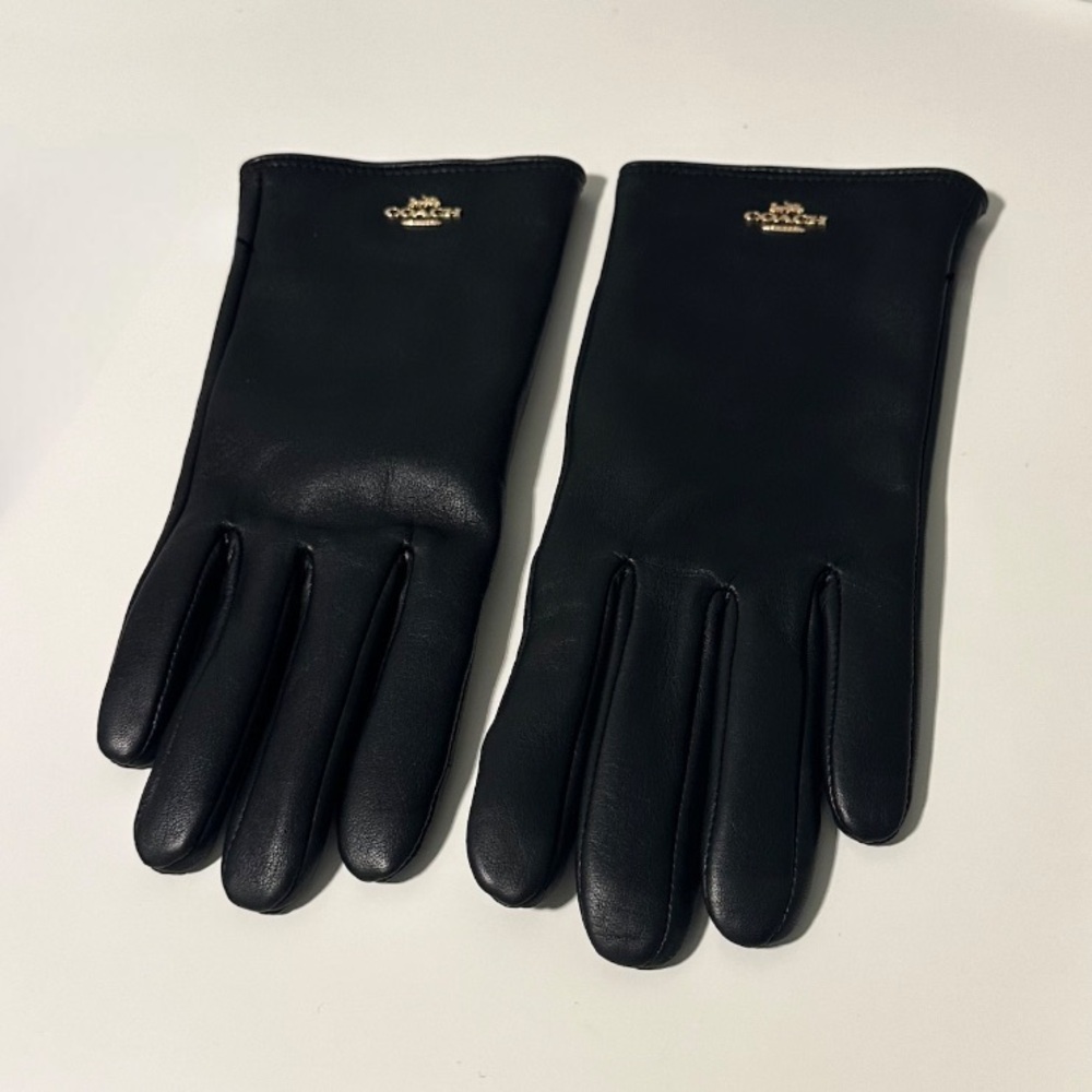 Coach gloves leather